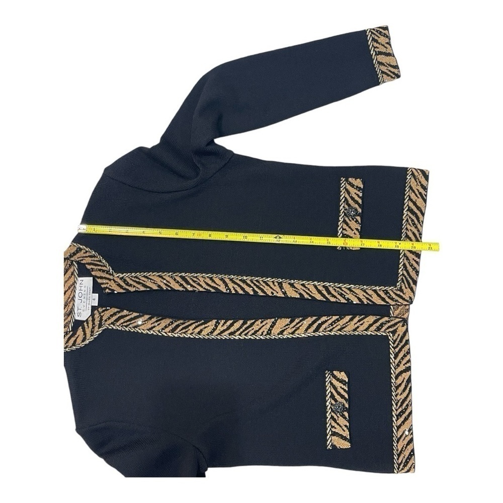 St.John Evening by Marie Gray, Gold and Black Jacket Women’s size 4 - Picture 13 of 13
